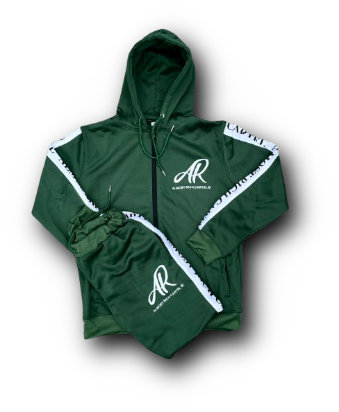 Almost Rich “Pine Green” OG Tracksuit.