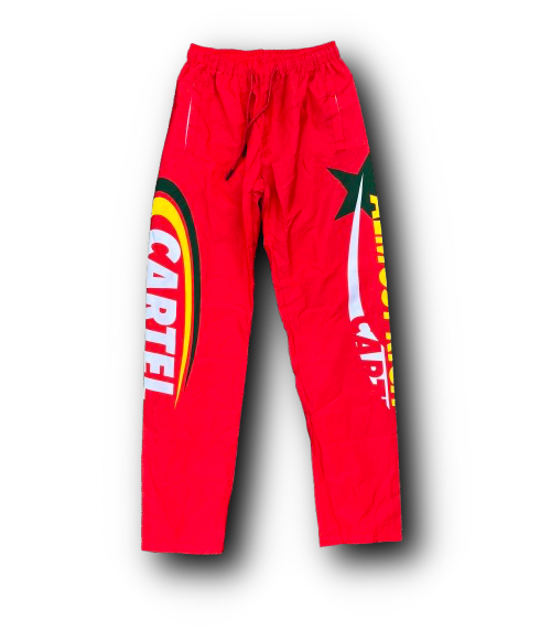 Almost Rich Apple Red Windbreaker Pants (Limited Availability)